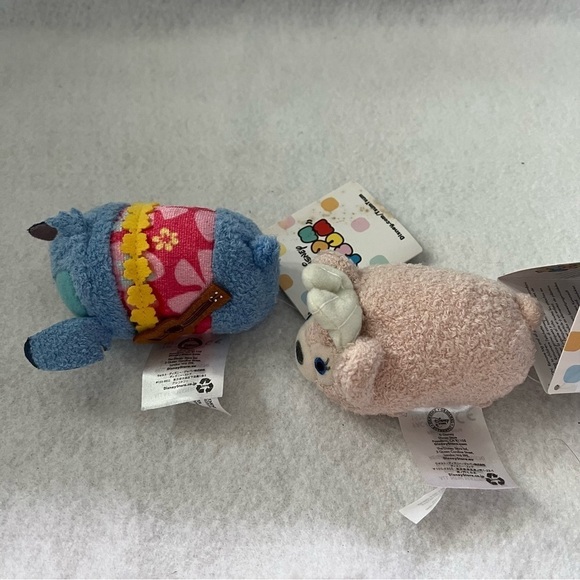 Set of 2 Aulani STITCH & SHELLIE MAE Teddy Bear Tsum Tsum - Picture 2 of 7